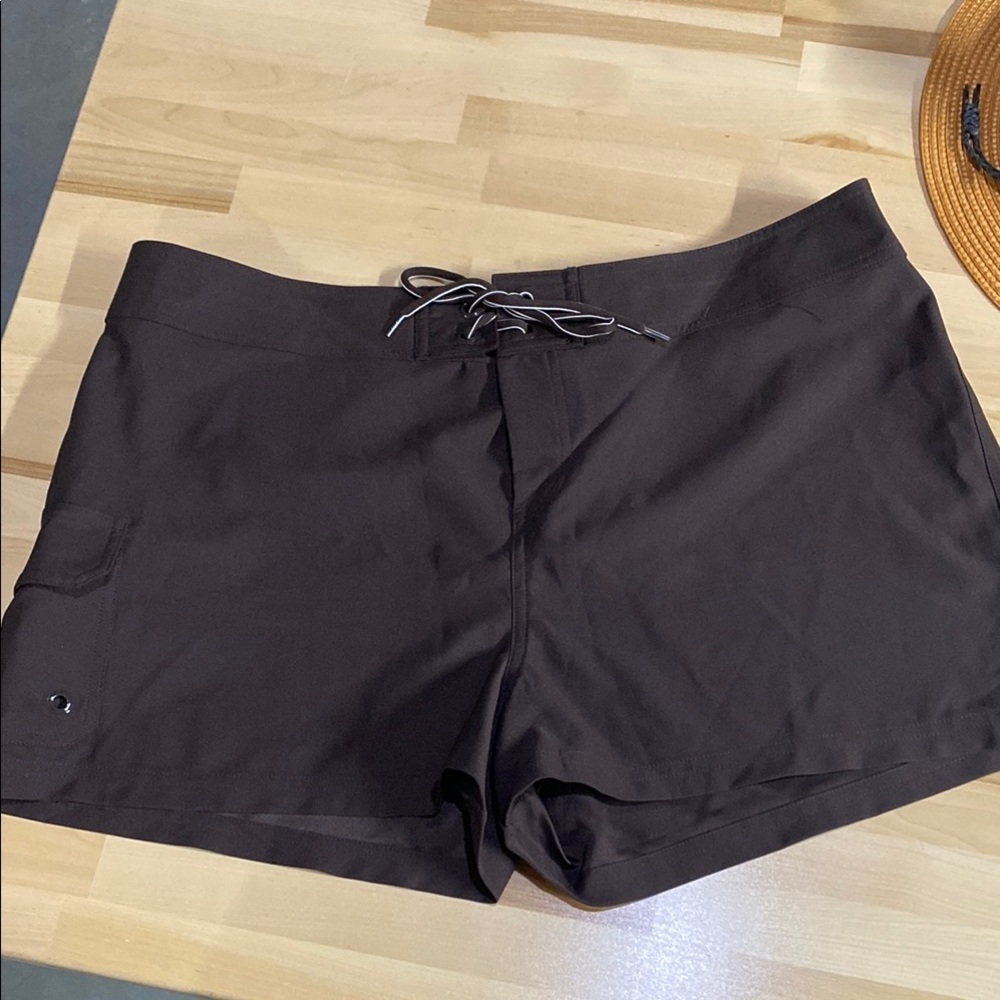 Jag Jeans Brown Women's Swim Boardshorts with Tie Waist